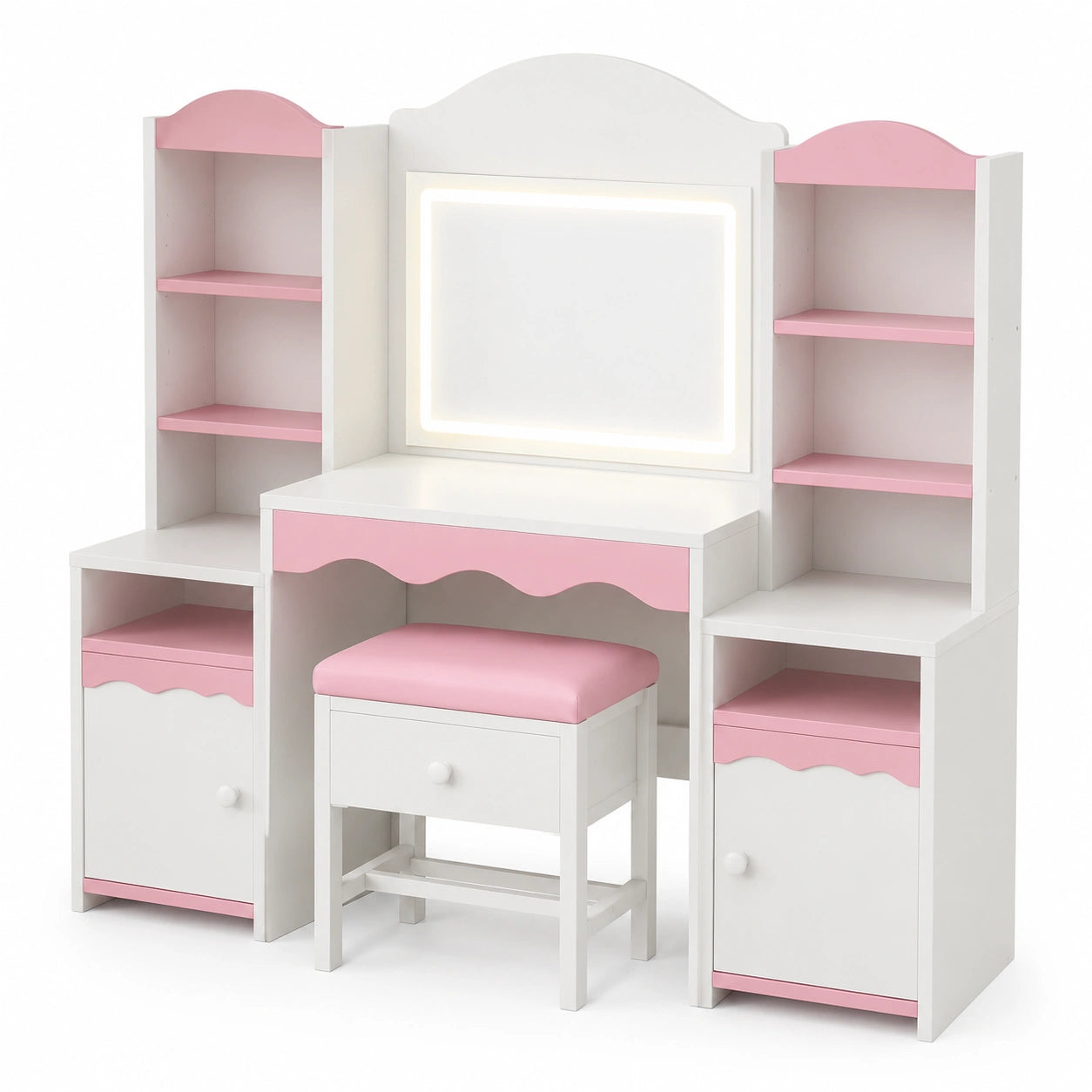 coiffeuse-enfant-2-en-1-avec-led-et-chaise-rangement-bijoux-ezgpiw1986dx